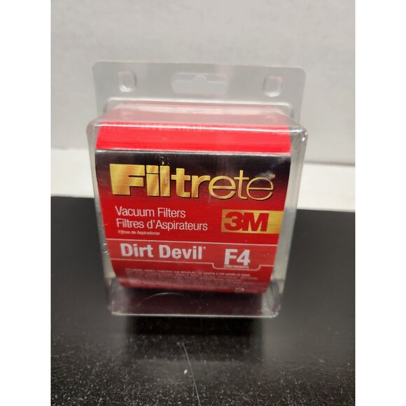 3M Filtrete Vacuum Filters Dirt Devil F4 Pack Of 2 For M085845 Series - Picture 1 of 7